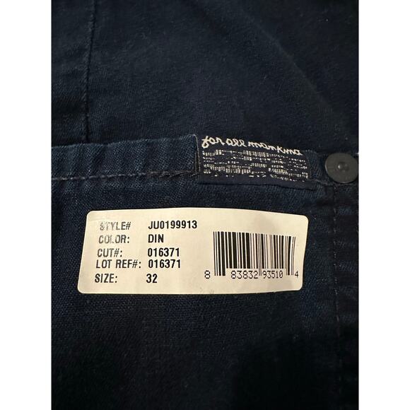 7 for All Mankind Denim Trouser - Size 32 (NWT) Flare/Wide Leg - Dark Indigo - Picture 12 of 12